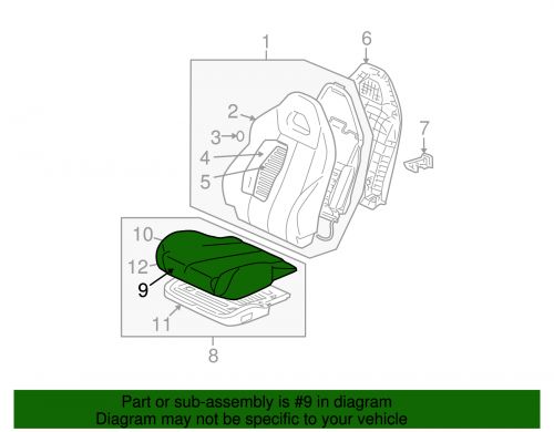 Genuine mitsubishi cushion cover mn177426ha