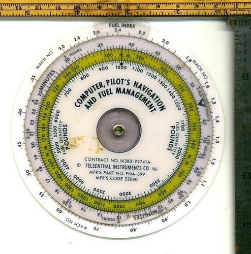 1965 computer pilot&#039;s navigation and fuel management instrument and handbook