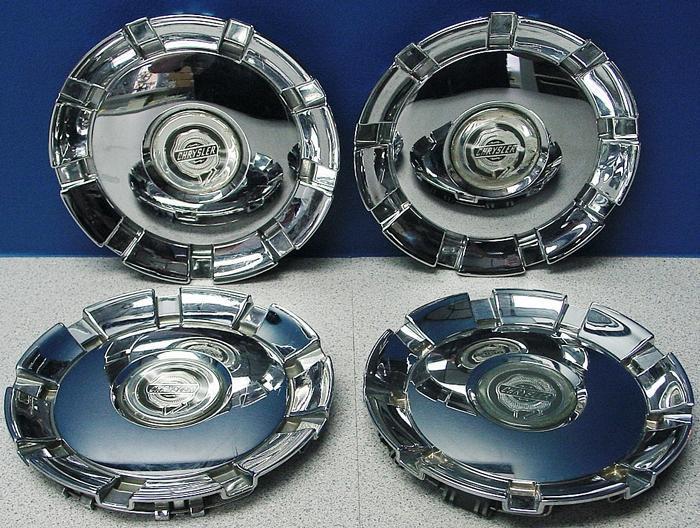 '05 06 chrysler 300c chrome wheel center cap 18" rim # 2244 / part # 4895801 set