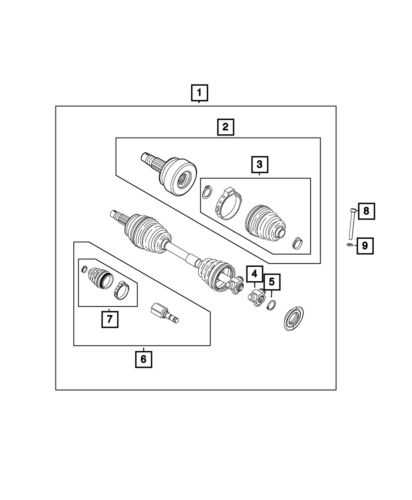 Genuine mopar snap ring 68094608aa