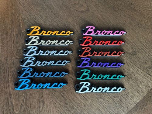 Ford bronco classic keychain 3d printed made in usa - custom colors!