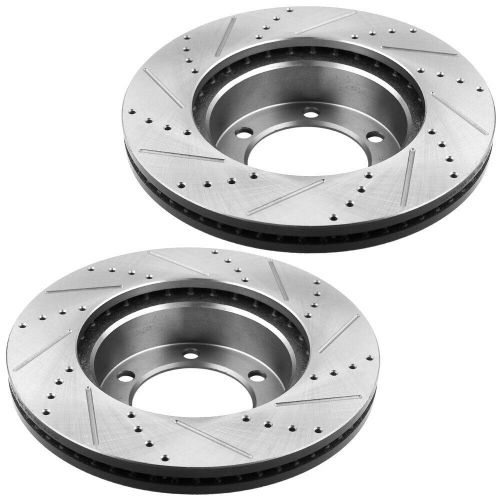 12.98&#034; rear drilled brake rotors for chevy suburban 1500 tahoe gmc yukon 1500