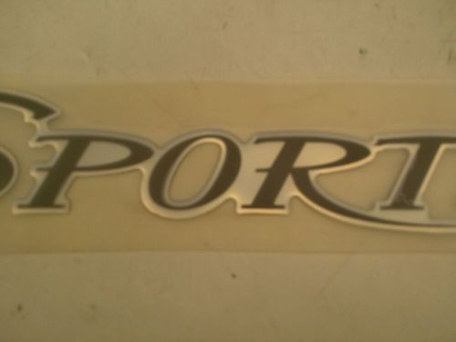 Cruisers yachts sports coupe raised decal 23&#034; x 2&#034; black mirror 138500 boat