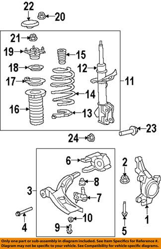 Honda oem 51403stka01 front suspension-dust cover