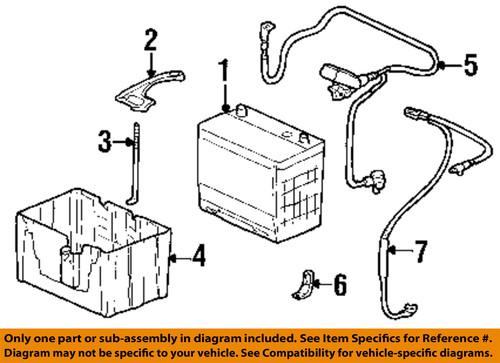 Honda oem 32410-shj-a01 battery cable-positive/battery cable positive