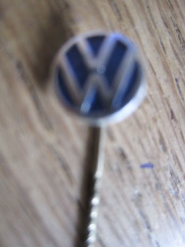 2 x vw vintage tie pin vw silver colour with blue