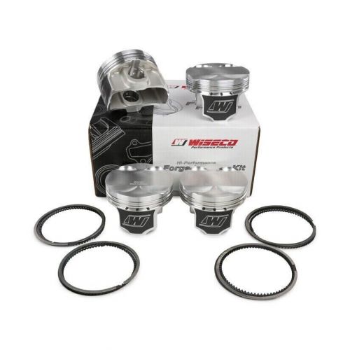 Wiseco piston kit for honda k24 &amp; k24 w/k20 head) 2002 11 87.5mm boron &amp; 14.4-