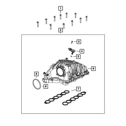 Mopar 68490034aa manifold absolute pressure sensor