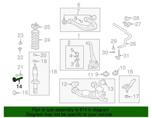 Genuine toyota alignment camber adjusting eccentric (front) 48409-34030