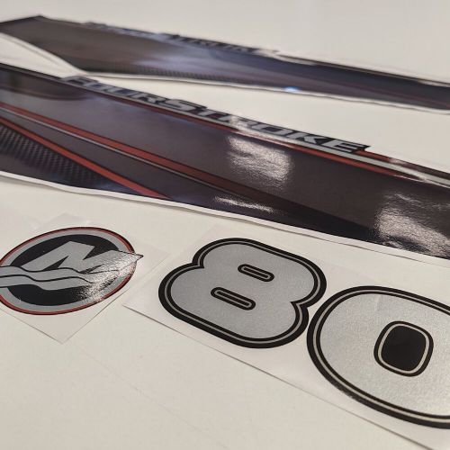 Mercury 80 four stroke outboard (2013) aftermarket decal aufkleber sticker set