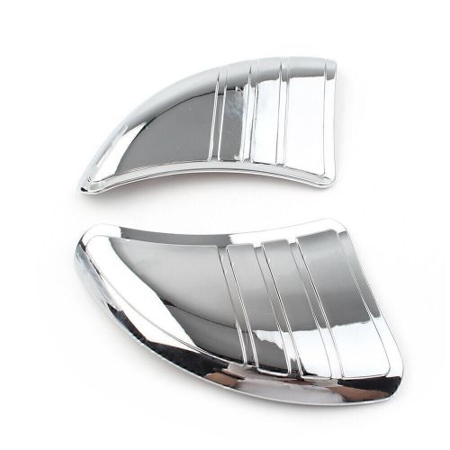 2pcs chrome tri-line inner fairing mirror cover plugs for harley touring glide