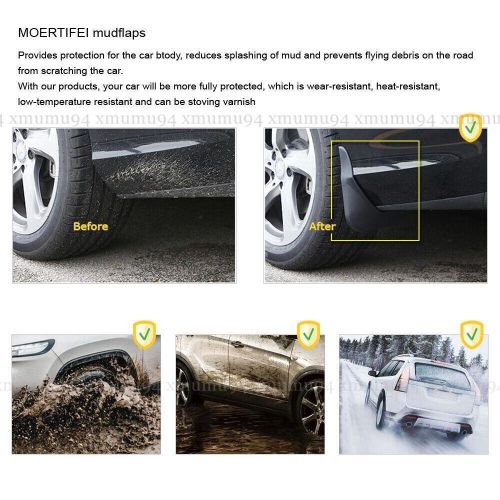 Mudflaps mud splash guards mudguards fenders for 2022 2023 2024 nissan qashqai