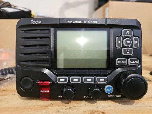 Icom ic-m506 black boat marine ais dsc vhf radio hailer nmea 2000 nmea 0183