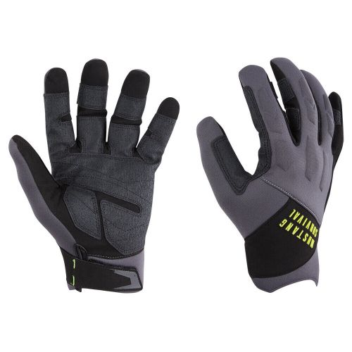 Mustang ep 3250 full finger gloves - grey/black - large