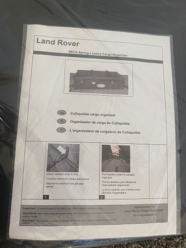 New land rover / universal car collapsible organizer