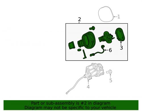 Genuine gm driver side charge port housing 42795469