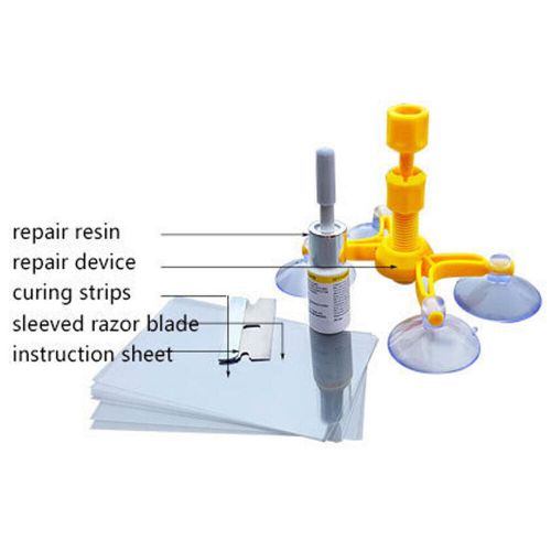 Windshield repair kit car window glass scratch crack restore repair tool car