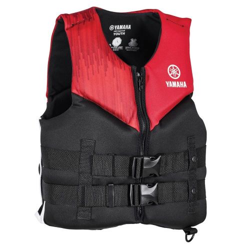 Yamaha neoprene 2-buckle pfd- youth may-21vne-rd-yt