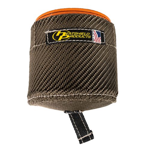 Oil filter heat shields, canister filter, lava rock, natural, 3.70 in. inside