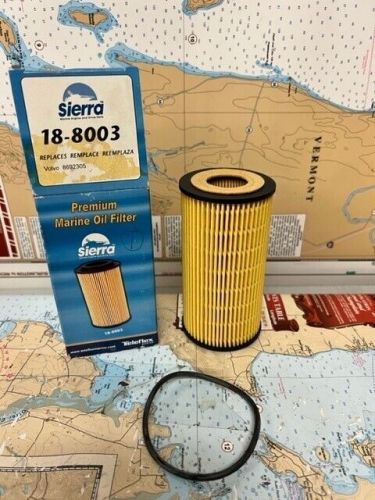 Sierra marine #18-8003 oil filter 20mic. filtration replaces volvo penta 8692305