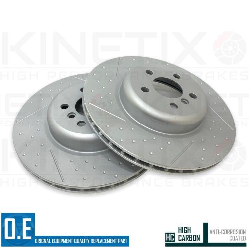 For bmw i4 edrive40 g26 dimpled grooved front rear brake discs mintex pads wires