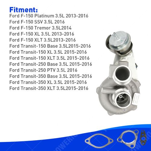 Left +right turbo pair for ford f150 f-150 v6 3.5l 2013-2016 gas turbocharger