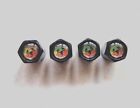 4x abarth scorpion wheel valve caps,595,695,500,124,grande punto,essesse,comp