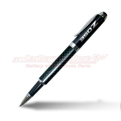 Nissan 350z black real carbon fiber detachable cap rollerball pen, + free gift