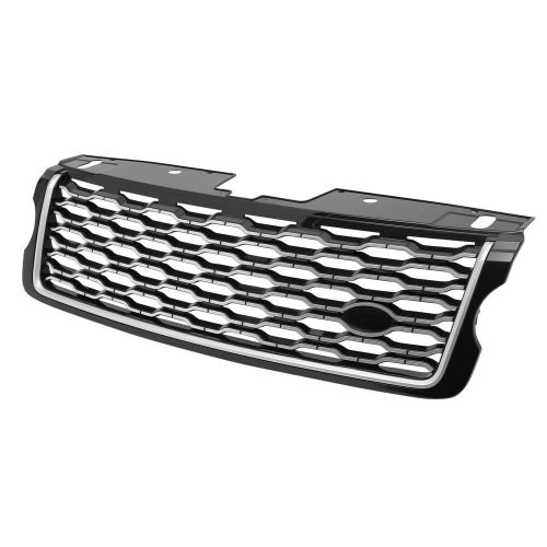 For 2013-2017 land rover range rover front bumper upper grille black trim grill