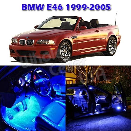 7 blue interior light lamp package for bmw e46 sedan wagon coupe convertible5