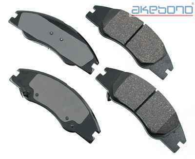 Akebono act1074 brake pad or shoe, front-proact ultra premium ceramic pads