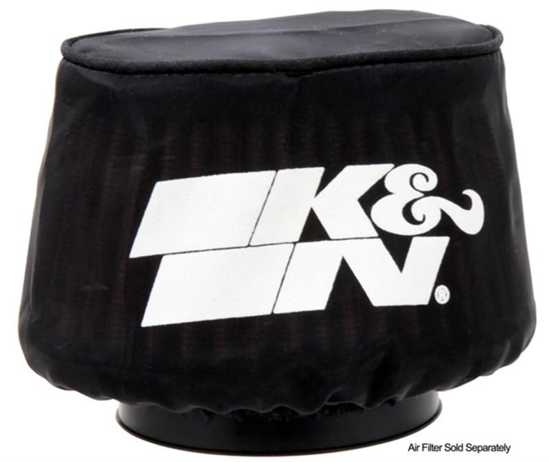 K&n filters ru-2780dk - drycharger filter wrap; black; oval tapered; b 3.75 x