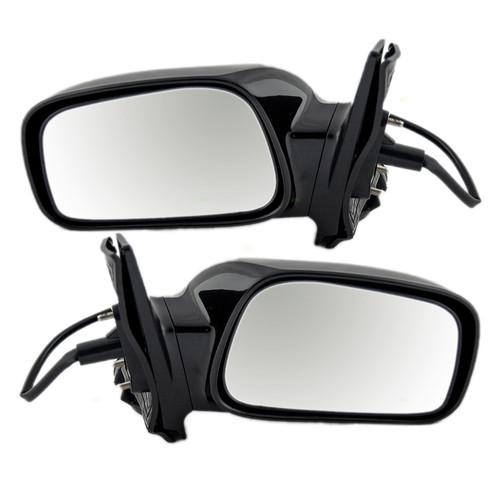 New pair set power side view mirror glass housing 03-08 toyota corolla