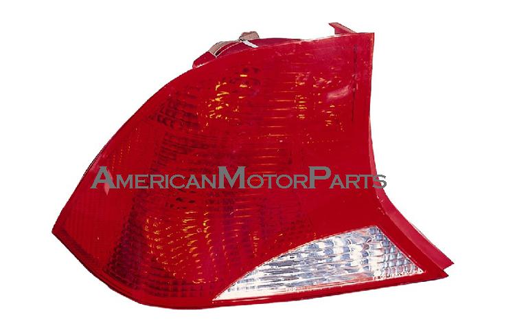 Left driver side replacement tail light 3-bulb lamp type 00-03 ford focus 4dr