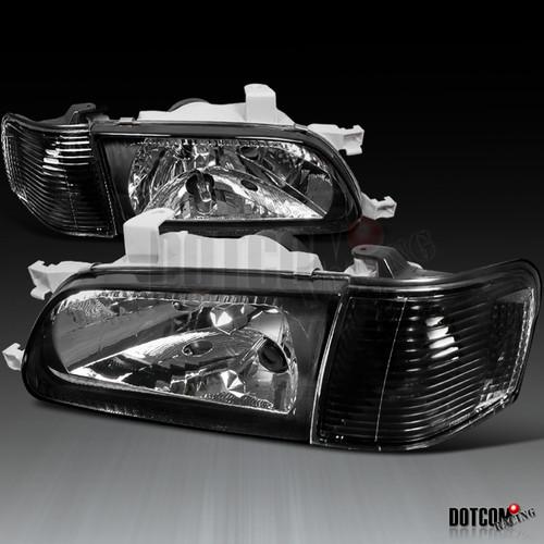 97-99 toyota tercel jdm black headlights+corner signal