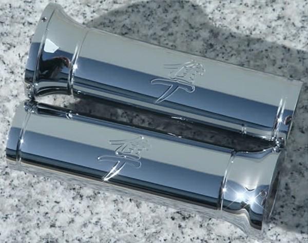 1999-2013 suzuki hayabusa kanji chrome billet grips