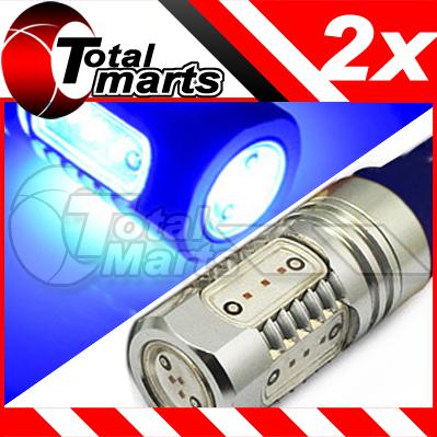 2x 7.5w power blue car auto t10 smd led 194 168 light plate bulb lamp ac358