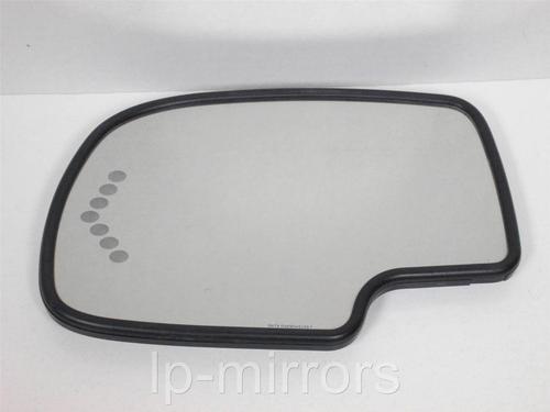 Used gm truck / suv driver side door signal mirror glass dim oem  88944391 dwd