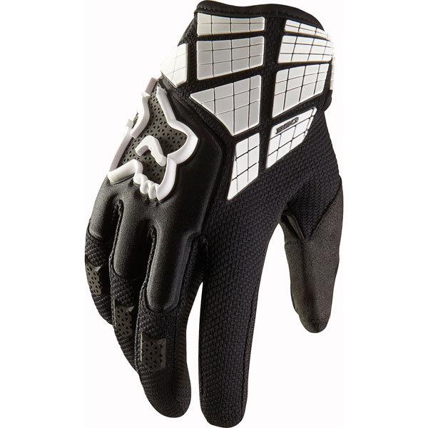 Black xxl fox racing 360 flight gloves 2013 model