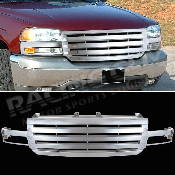 2003 04 05 06 gmc sierra 1500 2500 3500 billet grille front upper chrome grill