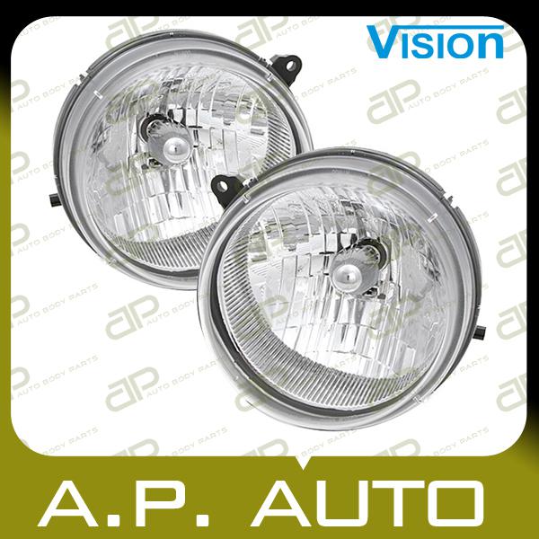 Pair head light lamp assembly 02-04 jeep liberty limited renegade sport lh+rh