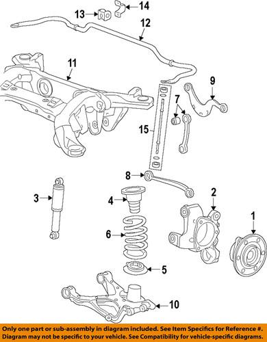 Chevrolet gm oem 20832849 rear shock absorber/shock absorber