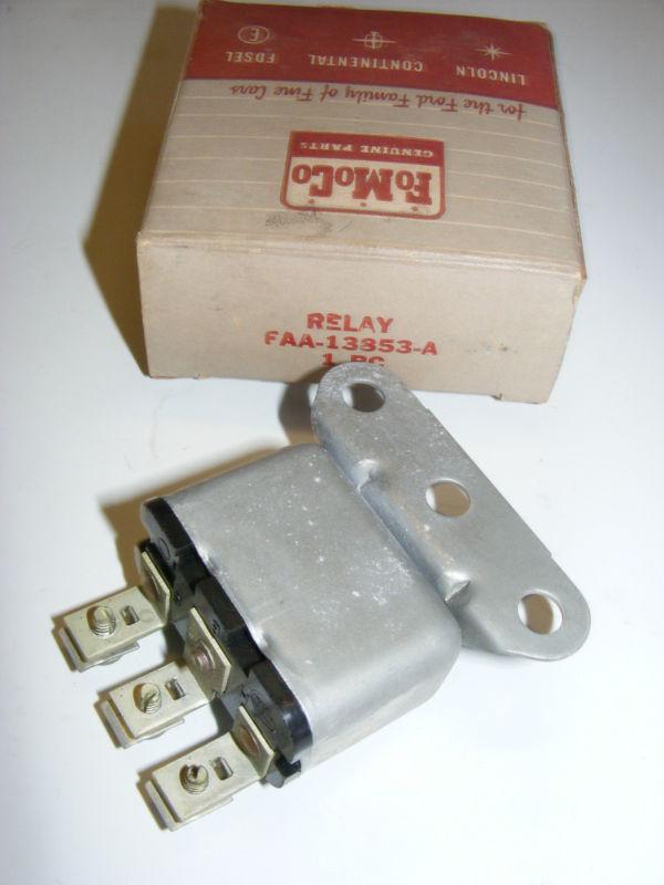 1949 50 51 52 53 54 55 ford passngr t-bird truck horn relay nos new faa-13853-a