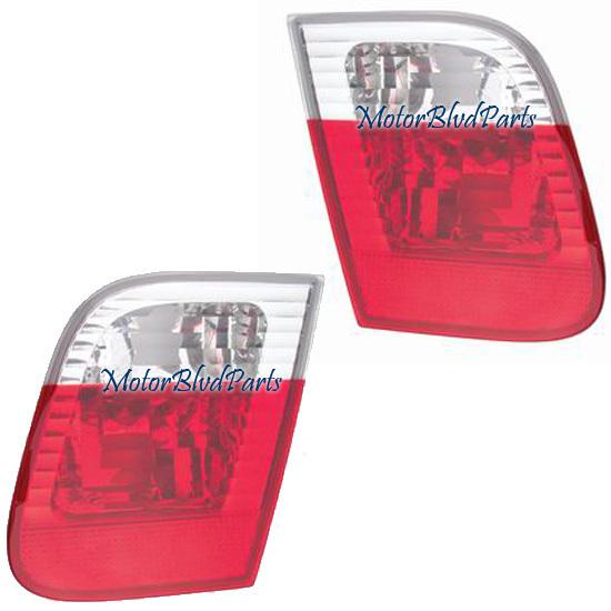 99-03 bmw e46 2-door tail lights inner lamps left+right