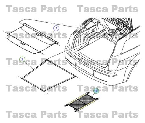 New oem rear cargo net 2005-2010 chrysler 300 2006-2010 dodge charger #4628931ab