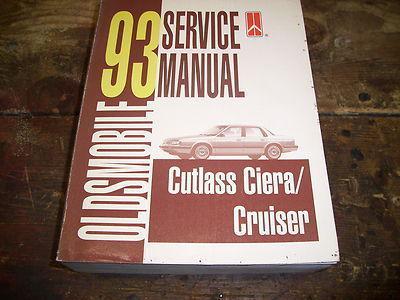 1993 oldsmobile cutlass ciera\cutlass cruiser factory issue repair manual