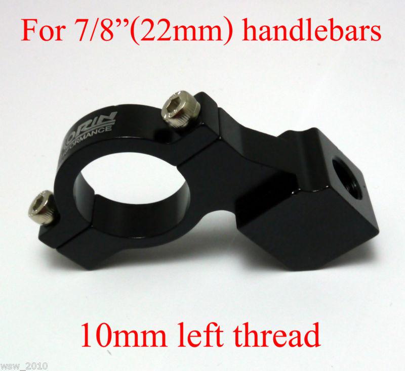 Yamaha motorcycle 7/8" handlebar hand bar mirror mount holder 10mm left thread