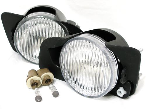 Mitsubishi 1999-2001 galant driving fog light lamp rl h pair w/2 light bulbs new