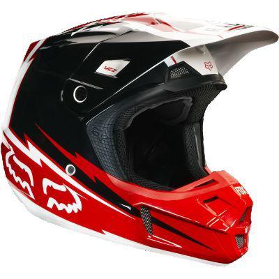 Fox racing helmet - v2 pilot - giant - red - xx-large - new