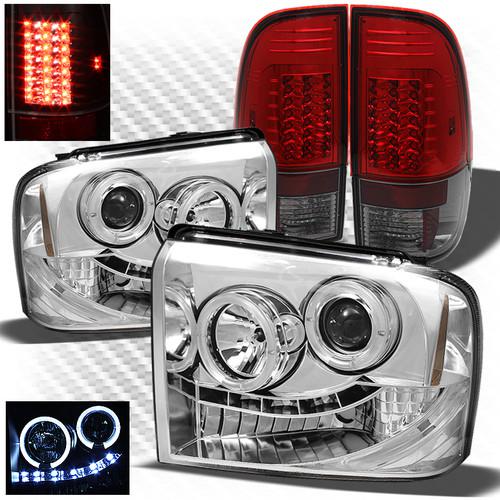 05-07 f2/3/450 halo projector headlights + r/s philips-led perform tail lights